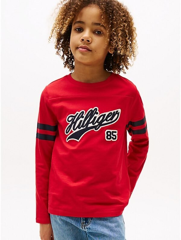 Playera Roja Manga Larga - Niño - Tommy Hilfiger