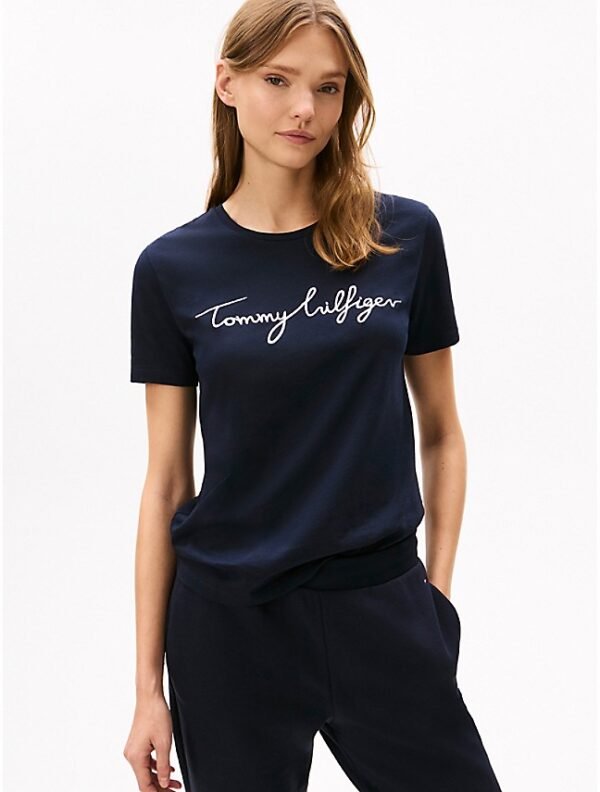 Playera Azul Marino casual - Tommy Hilfiger - Talla M